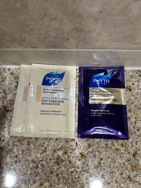 NWT set of 3 Phyto Paris Sachet (2 express conditioner, 1 exceptional mask)
